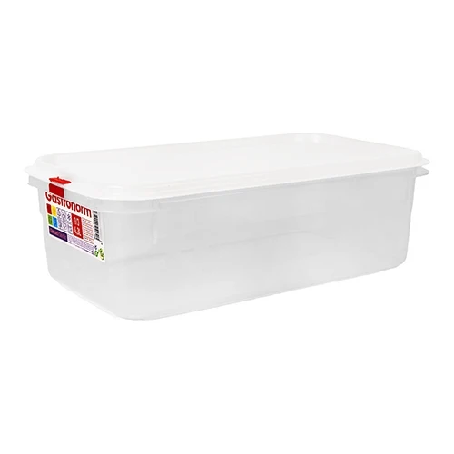 GN 1/3 prozorna polipropilenska posoda za shranjevanje živil z nepredušnim tesnilom | Great Plastic | 4.3 L, H100 mm