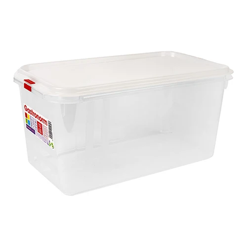 GN 1/3 prozorna polipropilenska posoda za živila z neprodušnim tesnilom | Great Plastic | 6.5 L, H150 mm