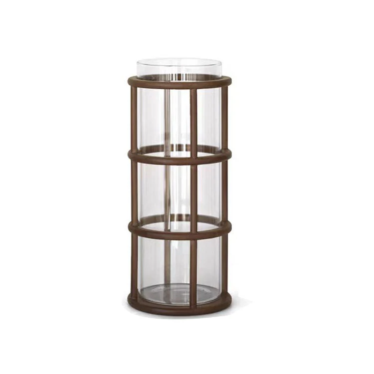 Dekoratives Glas- und Holzmittelstück