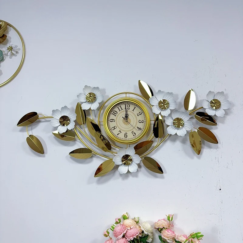 Floral Wanduhr Kunst Decor Karnz