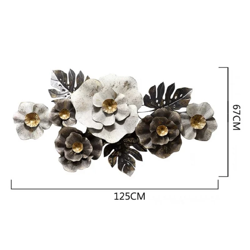 Florale Metallwandskulptur Karnz