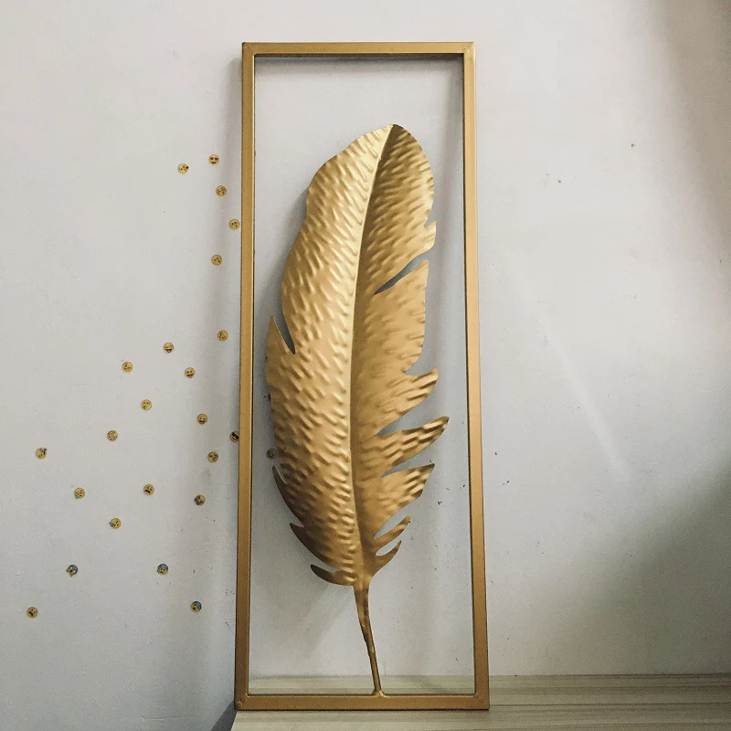 Elegante dekorative Feder Wandkunst Karnz
