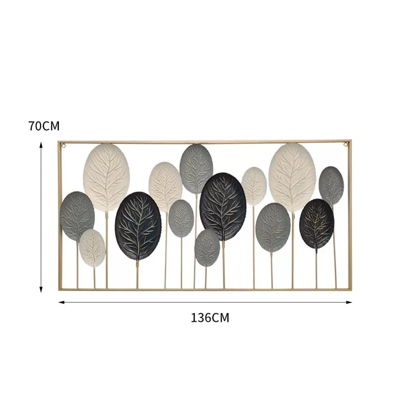 Dekorative Metallblatt-Wandkunstskulptur Karnz