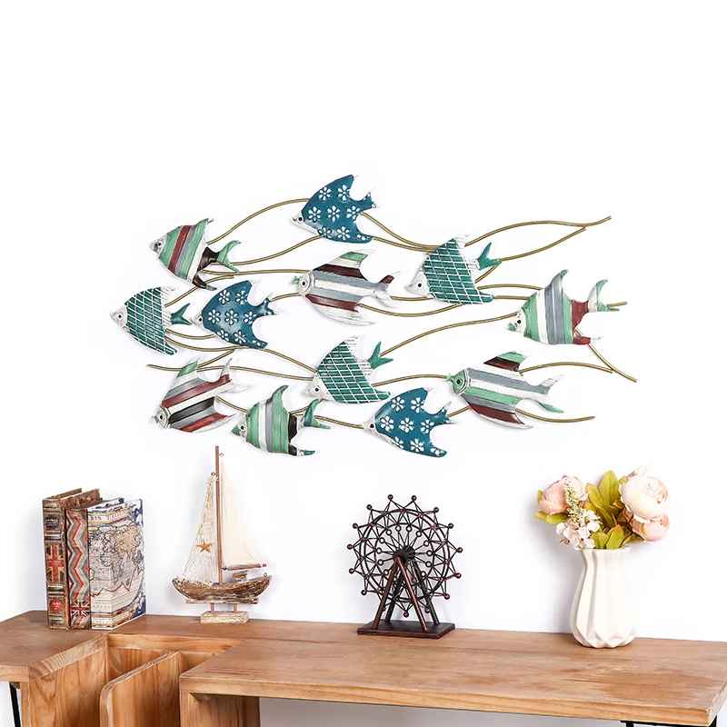 Dekorative Metallfisch Wandkunst Karnz