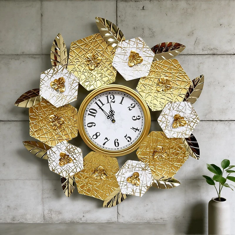 Dekorative Florale Wanduhr Karnz 1789208504