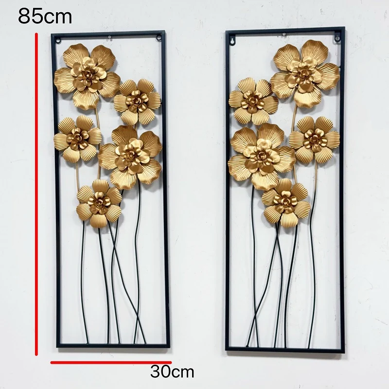Künstlerische florale Wandmetalldekoration Karnz