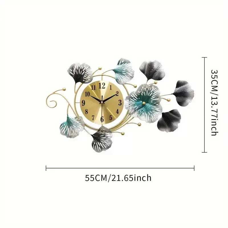 Künstlerische florale Wanduhr Skulptur Karnz