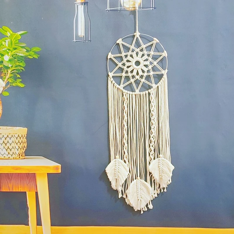 Bohemian Makramee Wandkunst Karnz