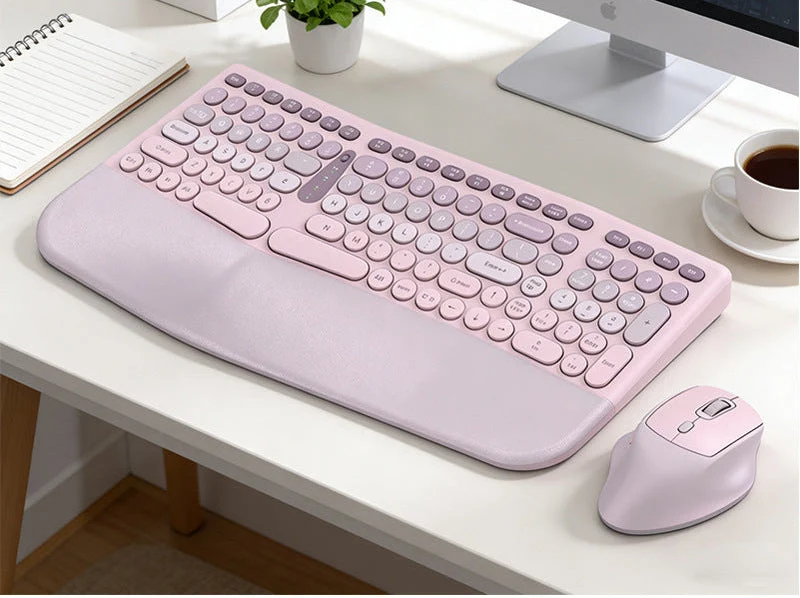 Ergonomische Wireless Tastatur und Maus Combo Karnz