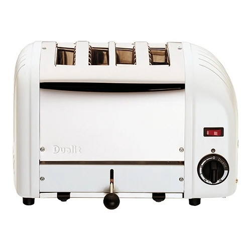 Opekač kruha s 4 režami | Dualit | Belo nerjavno jeklo | 2,200 W | 36 x 21 x H22 cm