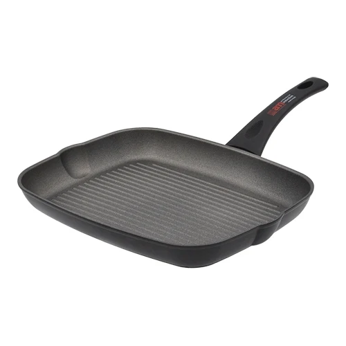 Žar ponev iz litega aluminija z neoprijemljivim premazom | Accademia Mugnano Supergrill | 33 x 26 x H4.1 cm