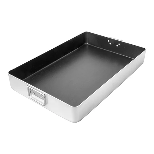 Neoprijemljiv aluminijast pekač | Pujadas | premični stranski ročaji iz nerjavnega jekla | 60 x 40 x H9 cm | 19 L