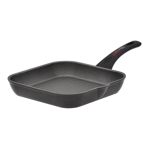 Žar ponev iz litega aluminija z neoprijemljivim premazom | Accademia Mugnano Supergrill | 24 x 24 x H4.4 cm