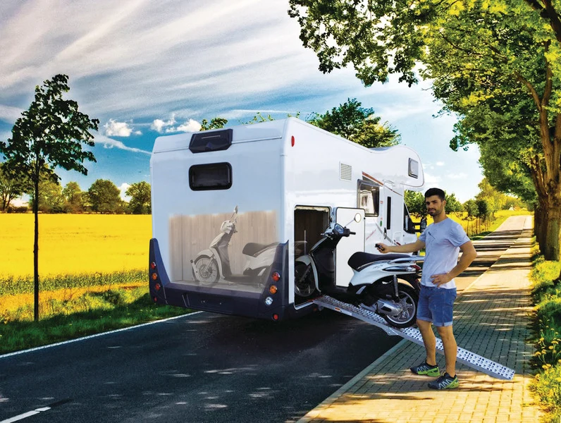 Pollicino Verladehilfe für Roller/Motorräder elektrisch, rechts, 200cm