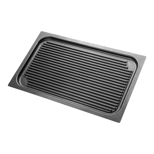 Žar plošča GN 1/1 iz litega aluminija z neoprijemljivim premazom | Risoli | 53 x 32.5 x V2.5 cm