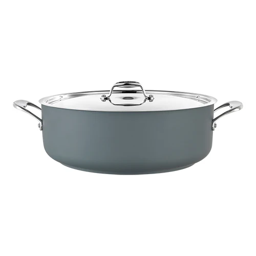 Pujadas Cool Line nizek lonec s pokrovom | Nerjavno jeklo 18/10 | 5,8 L | Ø28 x V11 cm