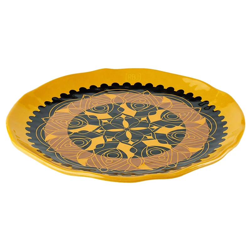 RBL Melamin Frühstücksteller Gelb 22 cm Durchmesser spülmaschinengeeignet