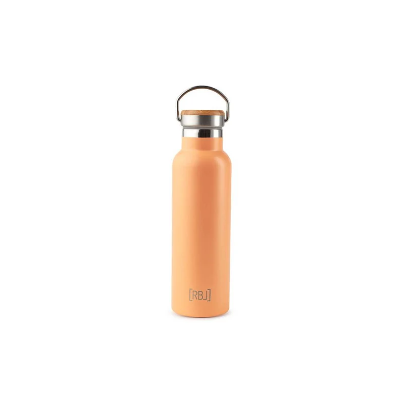 Rebel Outdoor Isolierflasche Thermosflasche Edelstahl Thermoskanne 0,6L lachsfarben