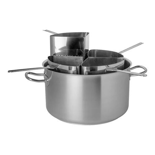 Pujadas lonec za kuhanje testenin iz nerjavečega jekla 18/10 | Primeren za indukcijo | Ø40 cm | 31.4 L