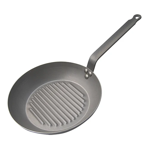 Rebrasta žar ponev | de Buyer Carbone Plus | Prešano jeklo | Ø30 cm