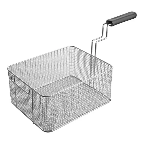 Košara za pomfrit iz nerjavnega jekla za 20 L cvrtnik | Stilfer | 26 x 31.5 x V14.5 cm
