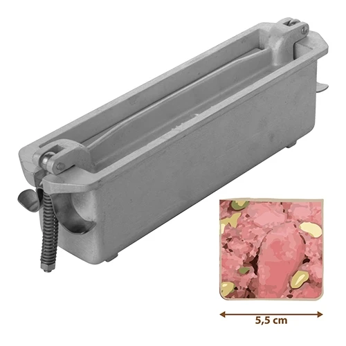 Pravokoten model za pašteto s pokrovom | Adelmann | liti aluminij | 24 x 5.5 x H7.5 cm