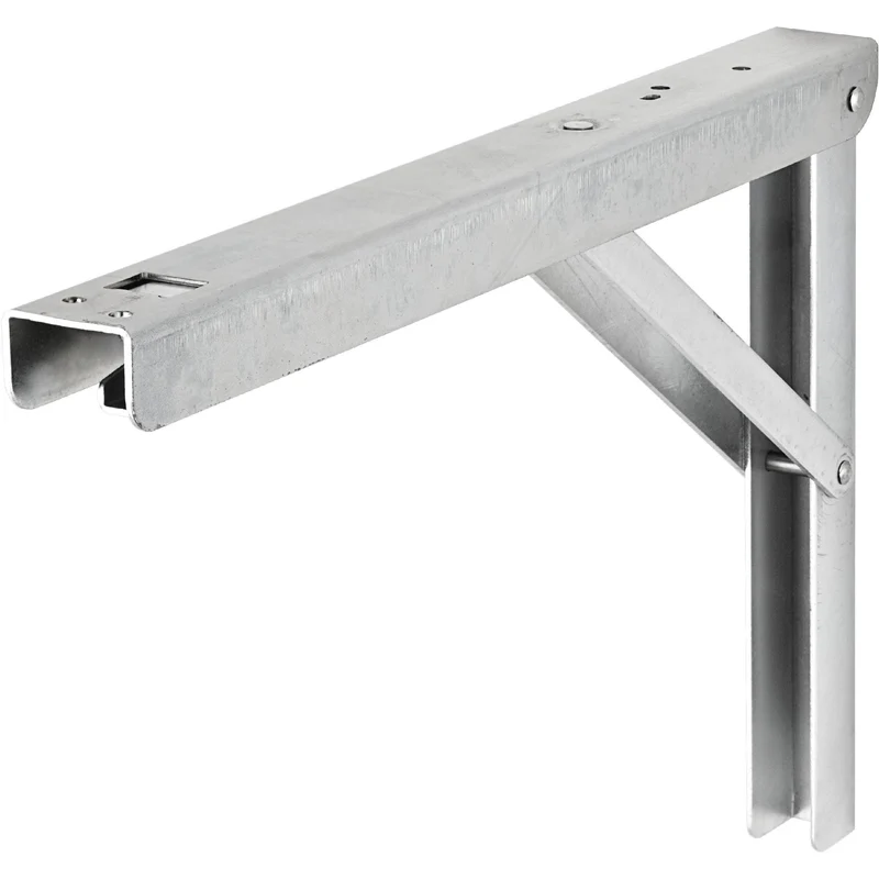 Metallklappkonsole 250 mm – verzinkt mit Einrastfeder