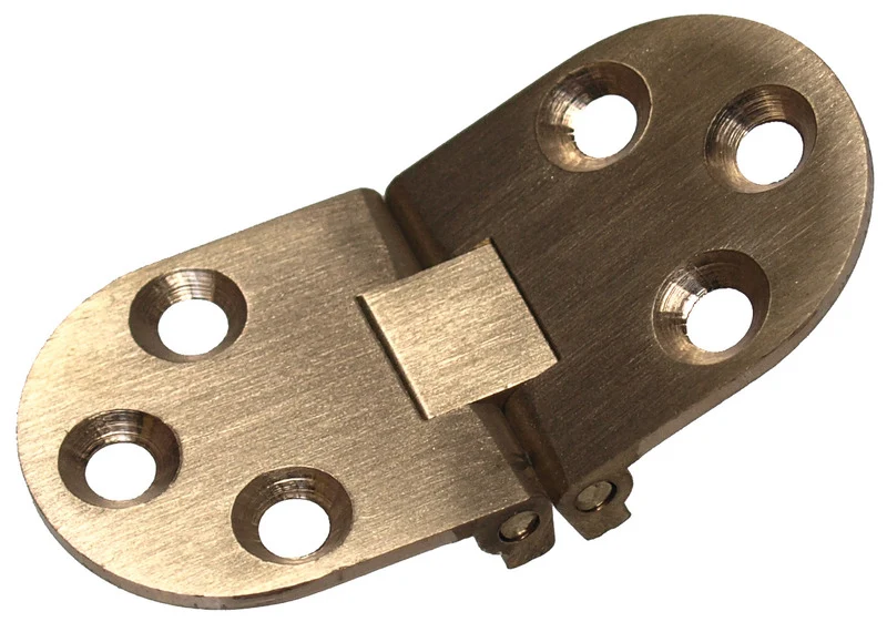 Klapptischscharnier Messing matt – 65 × 30 mm
