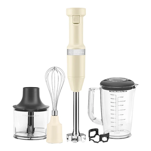 KitchenAid kombinirani palični mešalnik z metlico | Kremna | 20 cm mešalna noga | 180 W | 1 L mešalna posoda