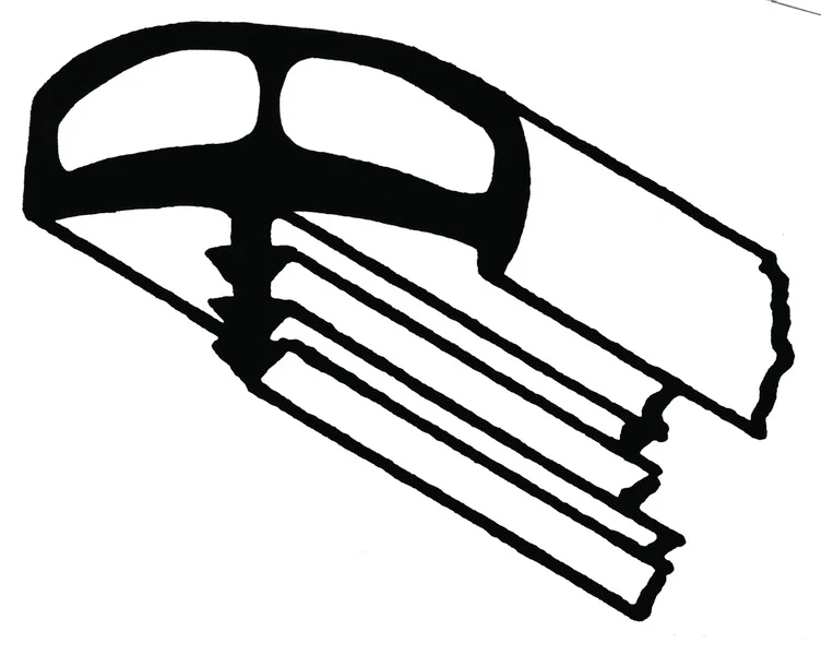 Gepolsterter Umleimer (mittelgrau)5m