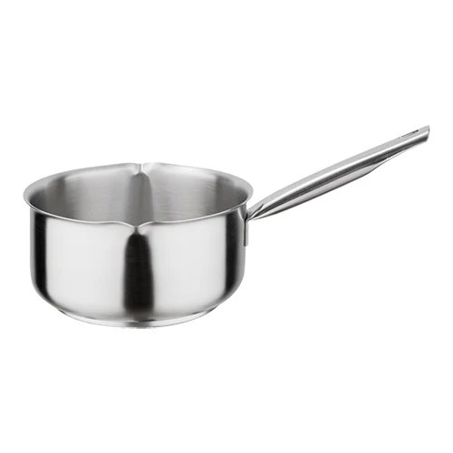 Kozica iz nerjavnega jekla 18/10 z izlivoma | Pujadas Inox Pro | 1.5 L | Ø16 x V7.5 cm