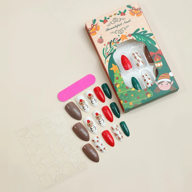 Kunstnagelset mit festlichen Weihnachtsmotiven Karnz 1789119049