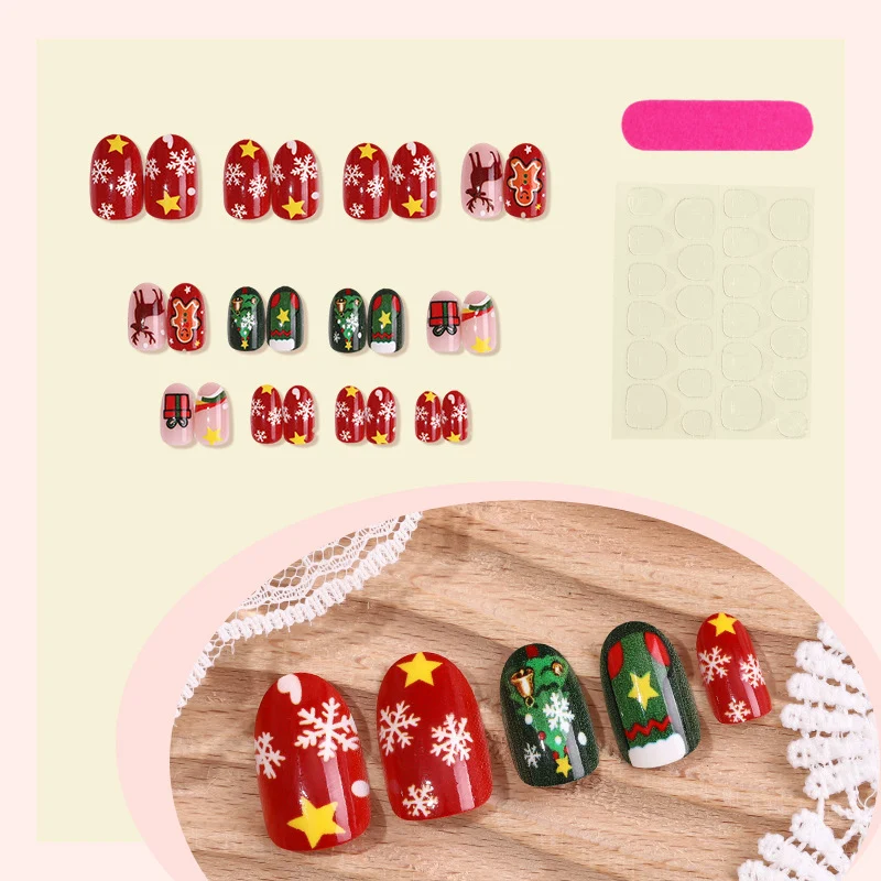 Kreatives Weihnachtskunstnagelset Karnz