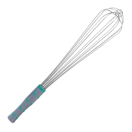 Vollrath metlica iz nerjavnega jekla 18/8 | 6 žic, nedrseč plastični ročaj | 45.5 cm