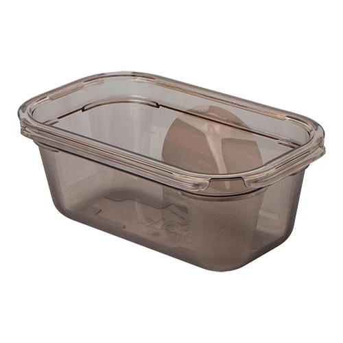 Gastronorm posoda GN 1/4 100 mm | Bourgeat | Dimno siv kopoliester | 2.2 L