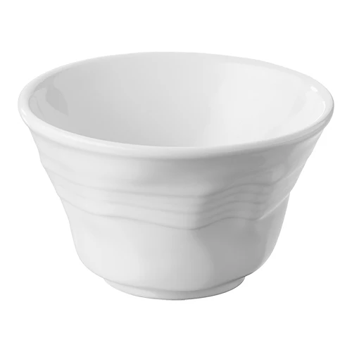 Revol servirna posoda iz belega porcelana | Okrogla, primerna za pečico, zložljiva | Ø11.5 x H7 cm | 0.250 L