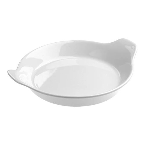 Okrogla porcelanasta posodica za jajca | Revol | Bela | Ø15 x V3.5 cm | 0.2 L
