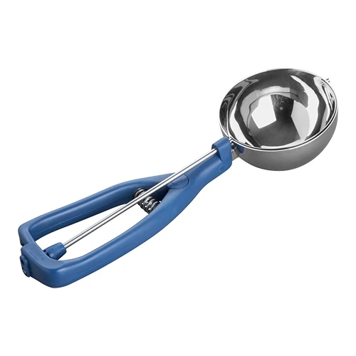 Stöckel Model K porcionirka za sladoled | Zajemni del iz nerjavnega jekla 18/10, ergonomski moder plastični ročaj | 1/006 L, Ø8.2 cm