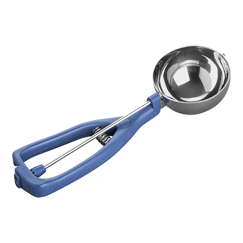 Stöckel Model K porcionirka za sladoled | Glava iz nerjavnega jekla 18/10, ergonomski moder plastični ročaj | 1/008 L, Ø8 cm
