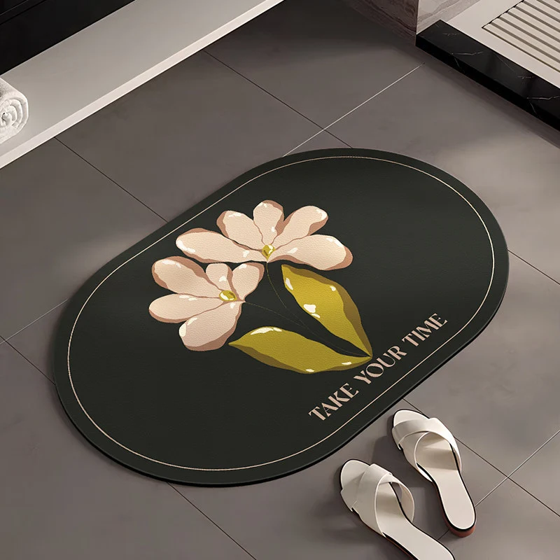 Stylische Blumenmuster Badezimmermatte