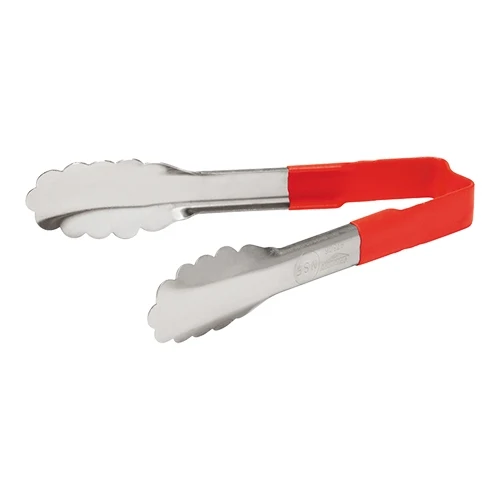 Rdeče servirne klešče | Vollrath | Nerjavno jeklo s plastičnim ročajem | 24 cm