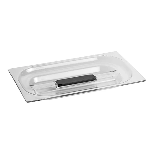 Prozoren polikarbonatni gastronormski pokrov GN 1/4 | Utz | -30°C do 100°C | 26,5 x 16,2 cm
