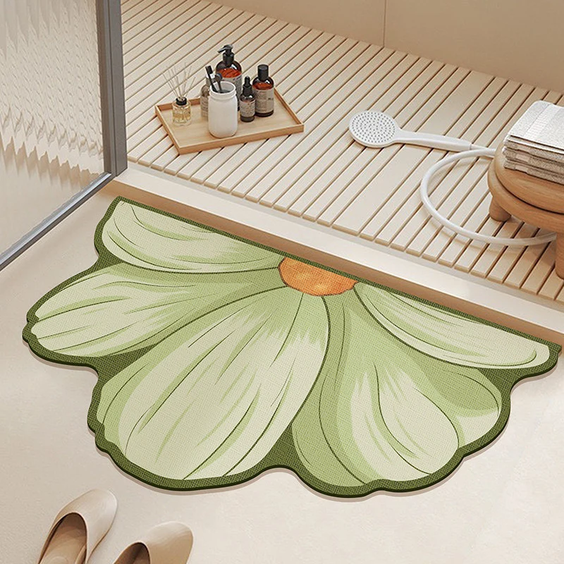 Blumenförmige Badematte
