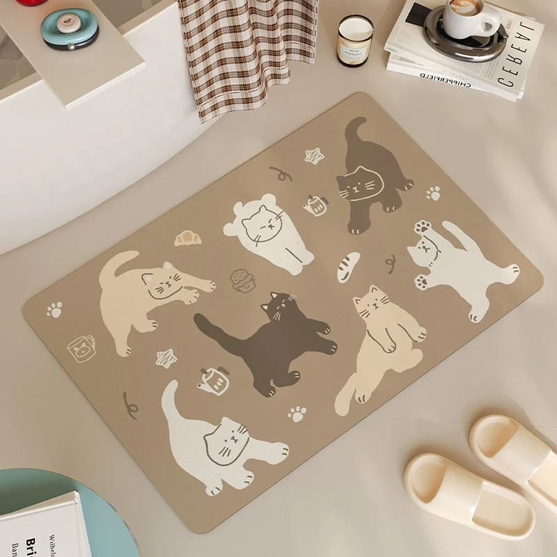 Katze-Themen Badezimmermatte