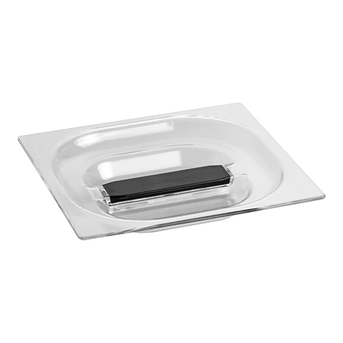 Pokrov Gastronorm GN 1/6 iz prozornega polikarbonata | Utz | -30°C do 100°C | 17.6 x 16.2 cm