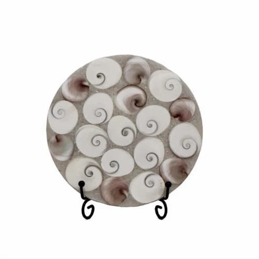 Dekorative Servierplatte mit Muschelthema