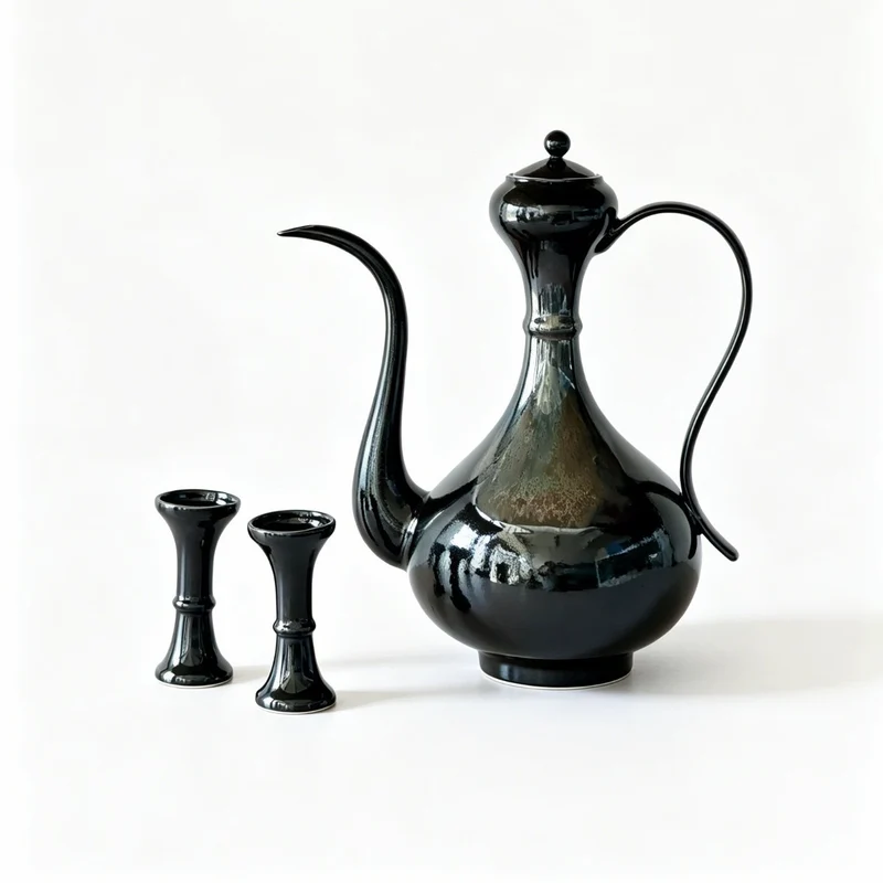 Elegantes dekoratives Teekannen-Set