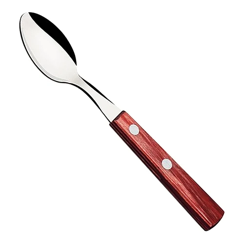 Kavna žlička | Tramontina | Nerjavno jeklo z lesenim ročajem | Primerno za pomivalni stroj | 15 cm