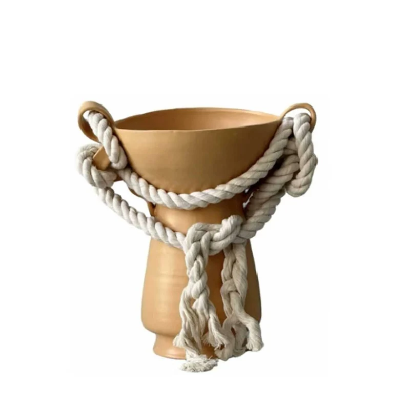 Künstlerische handgefertigte Terrakotta-Vase