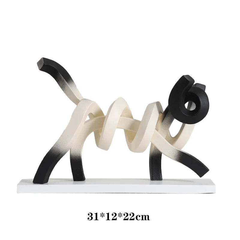 Abstrakte Kunst Katzen Skulptur